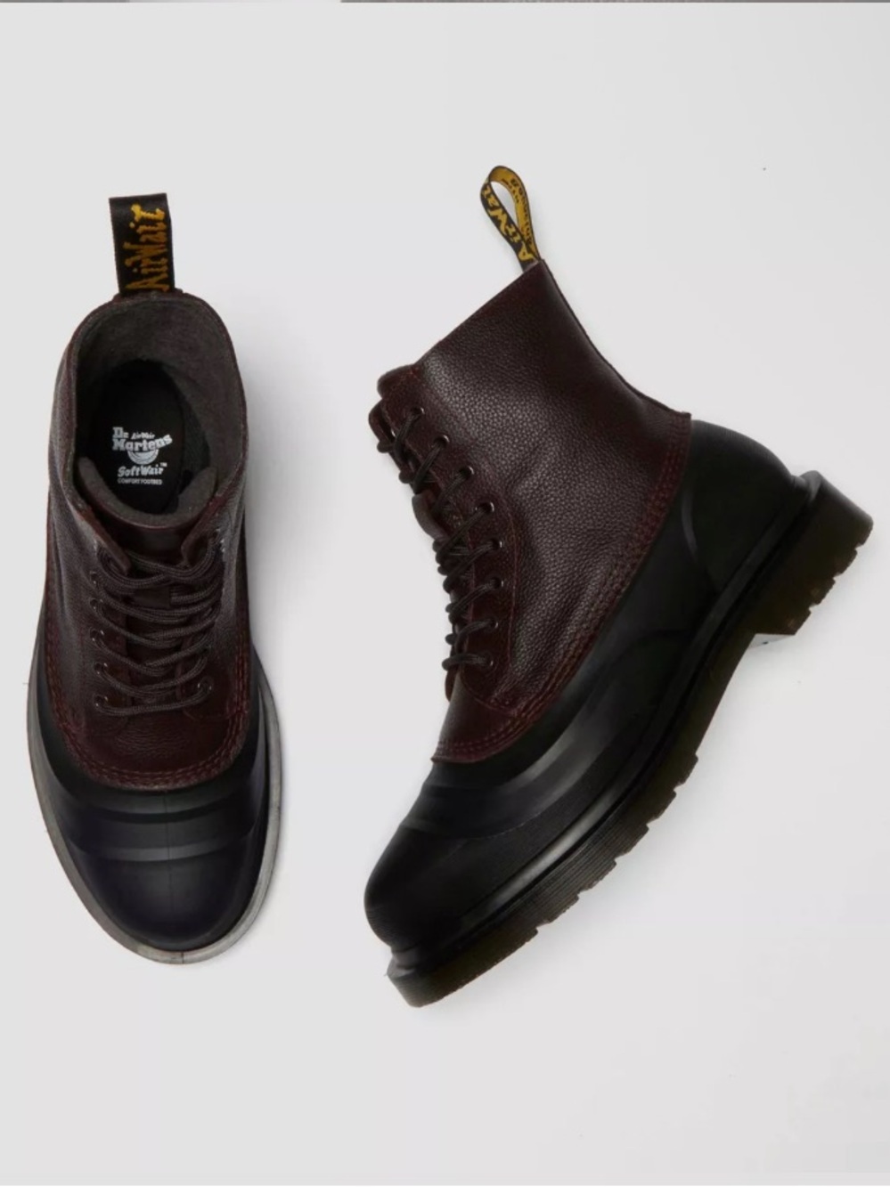 Dr. Martens 1460 Fleece Lined Sub Boots-Oxblood-Womens Size 8-MSRP $190